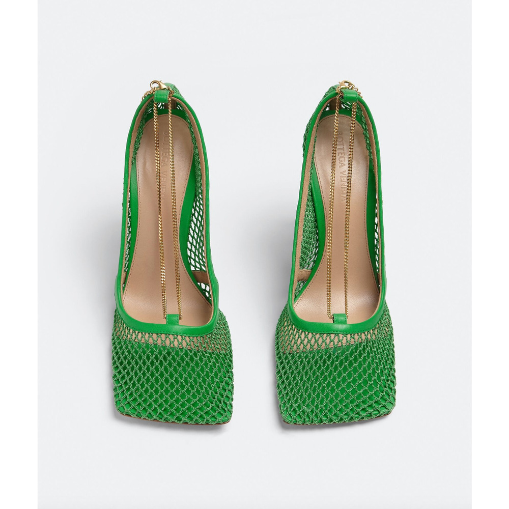 6866 - Bottega Veneta Mesh Square-Toe Pumps - Size 36 - NIB - Picture 4 of 4